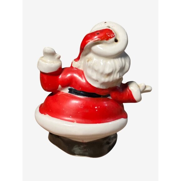 Santa Claus Ceramic Salt Shaker Figurine Single Vintage Shaker - Picture 4 of 11